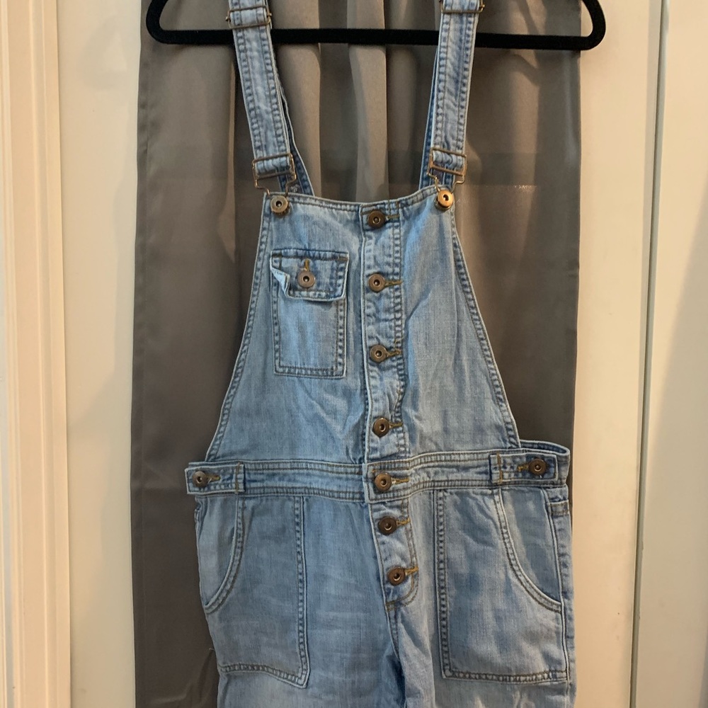 Light wash Relax fit blue overalls